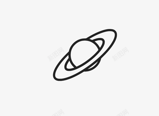 土星行星太空图标svg_新图网 https://ixintu.com 土星 太空 行星