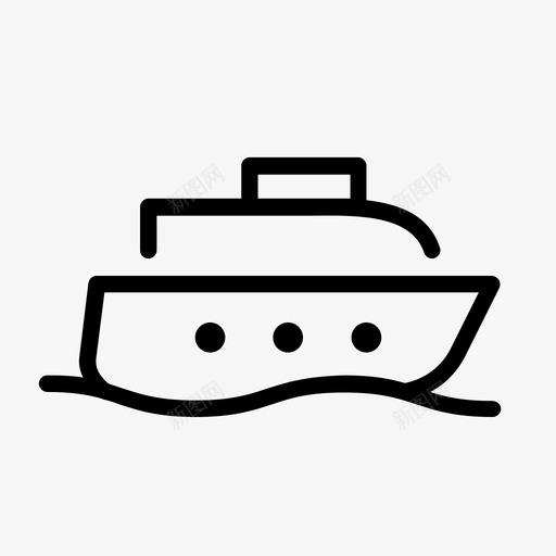 船运输旅行图标svg_新图网 https://ixintu.com 旅行 船 运输