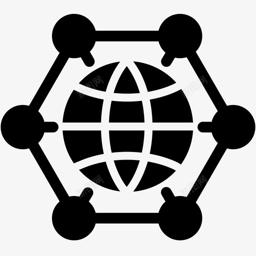 全球解决方案全球星球图标svg_新图网 https://ixintu.com 全球 全球解决方案 同步 商务电子商务物流坚实 星球