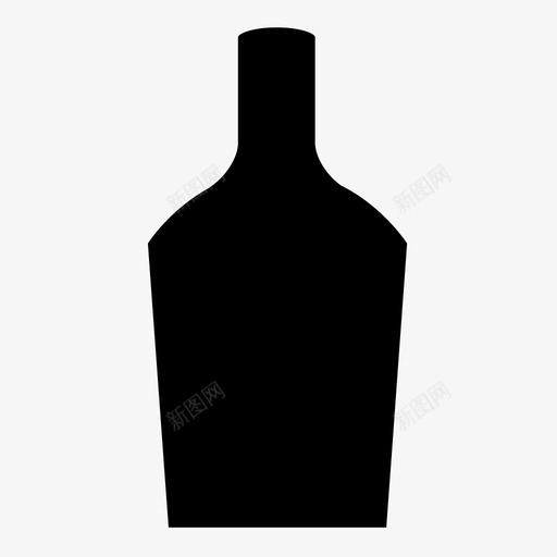 威士忌酒瓶子图标svg_新图网 https://ixintu.com 威士忌 海盗 瓶子 酒