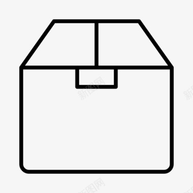 箱子包装装运箱图标图标