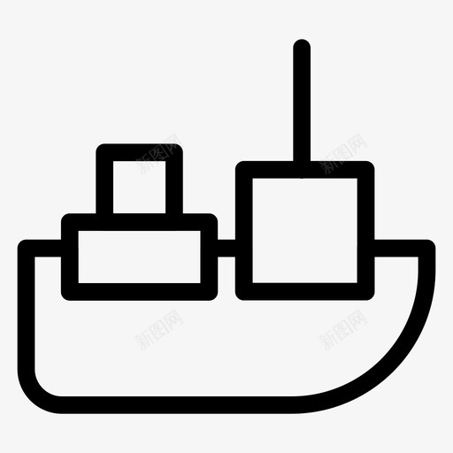 货物船舶运输图标svg_新图网 https://ixintu.com 旅行 船舶 货物 车辆 运输 运输线图标