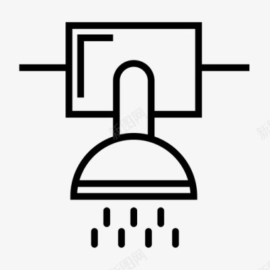 淋浴洗澡淋浴喷头图标图标
