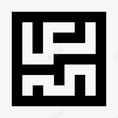 方形迷宫游戏迷宫图标图标