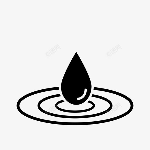 水化保湿水图标svg_新图网 https://ixintu.com 保湿 化妆品 水 水化 水滴