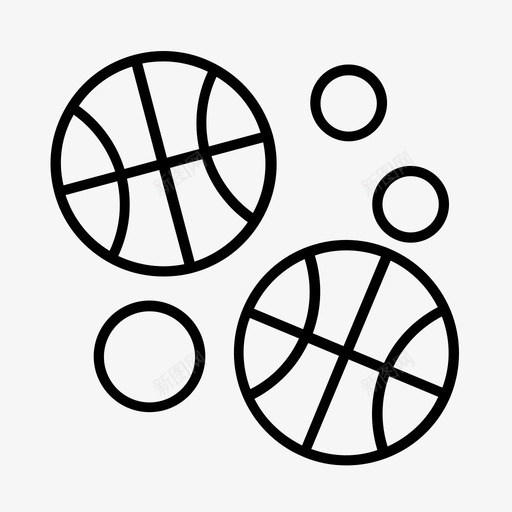 球篮球奥运会图标svg_新图网 https://ixintu.com 体育 奥运会 学校 球 篮球
