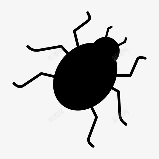 虫子动物甲虫图标svg_新图网 https://ixintu.com 动物 昆虫 甲虫 虫子 蟑螂
