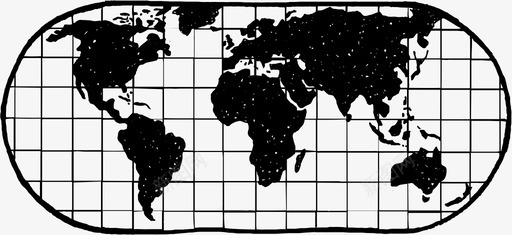 世界地图大陆涂鸦图标svg_新图网 https://ixintu.com 世界地图 地球 地理 大陆 涂鸦