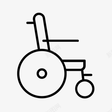 轮椅老年护理残疾人图标图标
