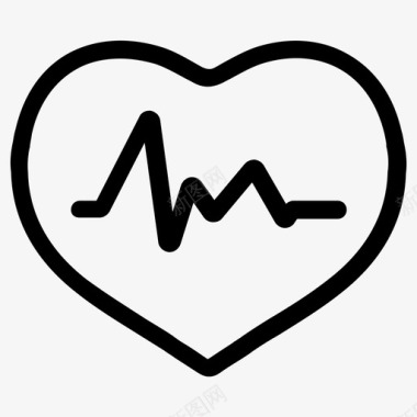 心跳心脏病脉搏图标图标
