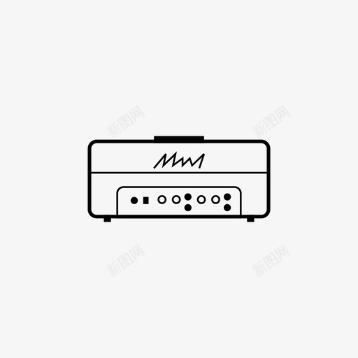 吉他扩音器摇滚乐图标svg_新图网 https://ixintu.com 吉他扩音器 摇滚乐