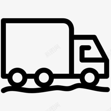 卡车送货出口图标图标
