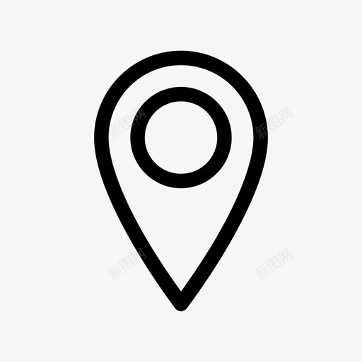 位置gps导航图标svg_新图网 https://ixintu.com gps pin 位置 地点 学习 导航