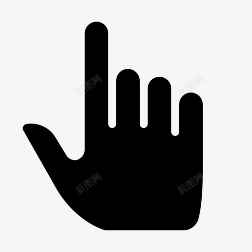 手接球控制图标svg_新图网 https://ixintu.com 手 手势 手势字形 手指 接球 控制