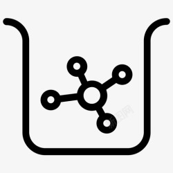 4号线化学品细菌烧杯图标高清图片