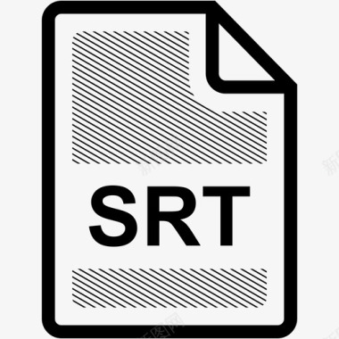 srt文件扩展名格式图标图标