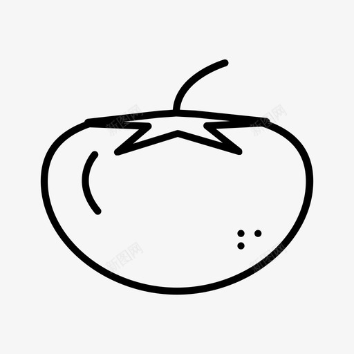 西红柿食物水果图标svg_新图网 https://ixintu.com 水果 西红柿 食物