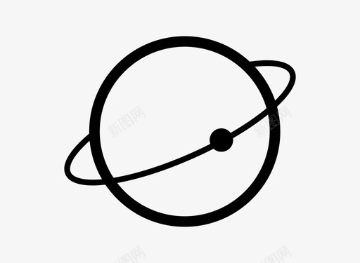 行星轨道天空图标图标