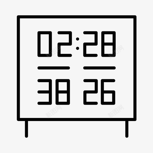 记分牌裁判结果图标svg_新图网 https://ixintu.com 结果 裁判 记分牌 运动