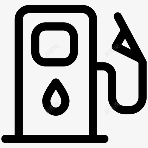 低燃油机油警告图标svg_新图网 https://ixintu.com 低燃油 机油 汽车发动机仪表板灯 警告