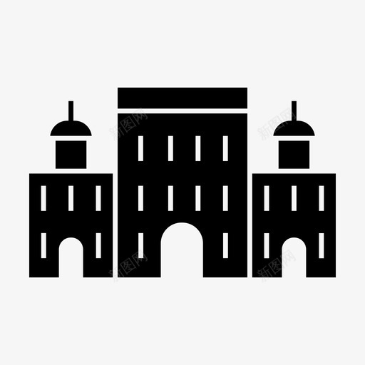 塔什干建筑地标图标svg_新图网 https://ixintu.com 地标 塔什干 建筑 旅游 纪念碑 首都世界地标符号