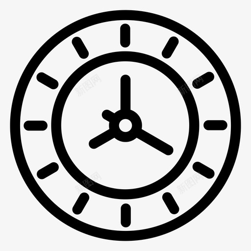 时钟年表持续时间图标svg_新图网 https://ixintu.com 年表 手表 持续时间 教育记录 时钟 时间