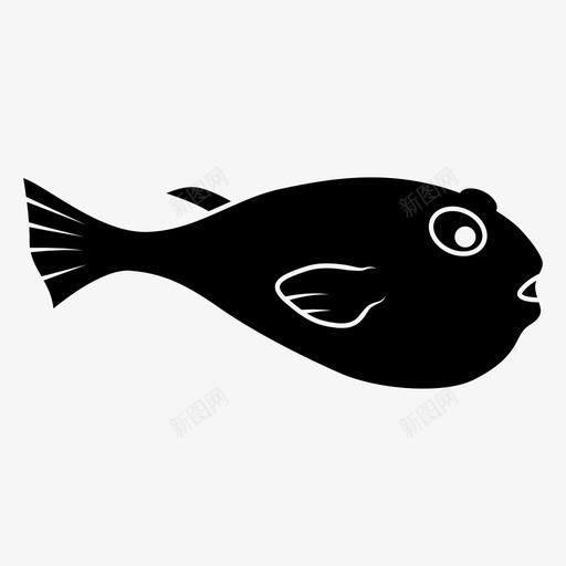 鱼动物水族馆图标svg_新图网 https://ixintu.com 动物 卡通河豚鱼 水族馆 河豚 海 海洋 鱼