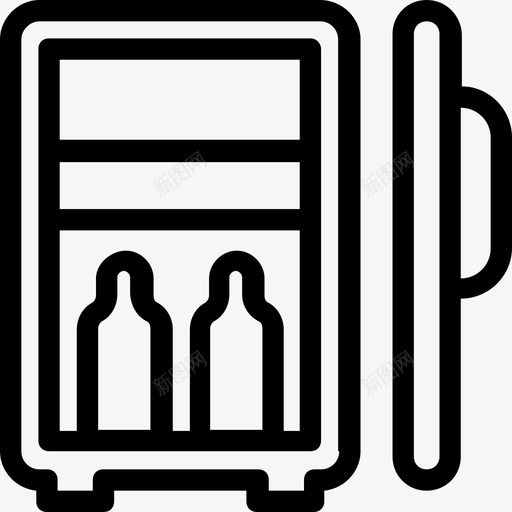 冰箱电器电子产品图标svg_新图网 https://ixintu.com 冰箱 电器 电子产品 酒店平滑线条图标
