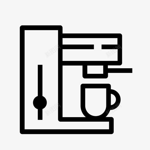 咖啡机自助餐厅饮料图标svg_新图网 https://ixintu.com 咖啡机 自助餐厅 饮料