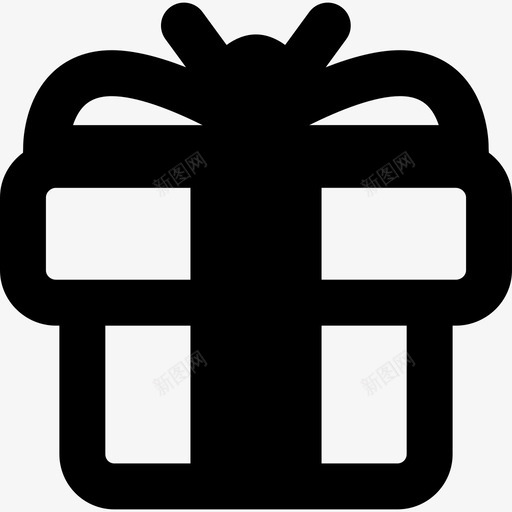 圣诞礼物盒图标svg_新图网 https://ixintu.com 圣诞礼物盒