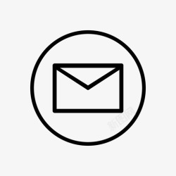 信封式消息框消息信封消息框图标高清图片