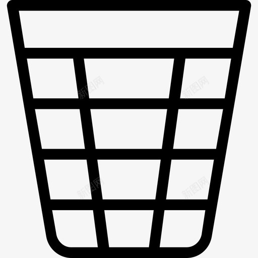 垃圾桶回收酒店平滑线图标svg_新图网 https://ixintu.com 回收 垃圾桶 酒店平滑线图标
