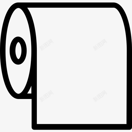 卫生纸浴室清洁图标svg_新图网 https://ixintu.com 医疗卫生平滑线图标 卫生纸 擦拭 浴室 清洁 纸巾