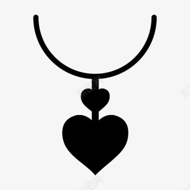 项链珠宝爱情图标图标