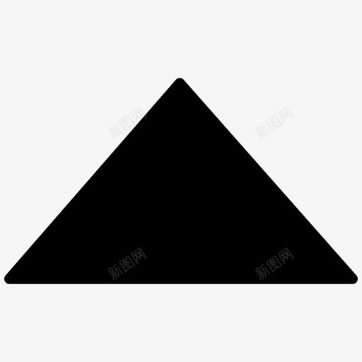 向上箭头形状三角形图标svg_新图网 https://ixintu.com 三角形 向上箭头 形状 界面元素图示符