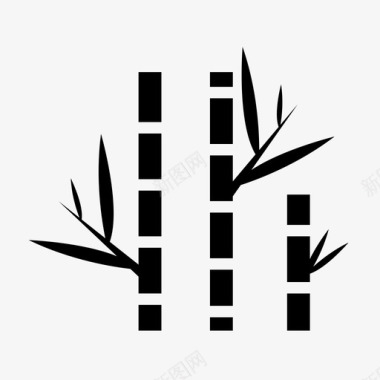 竹子竹子植物竹竿图标图标