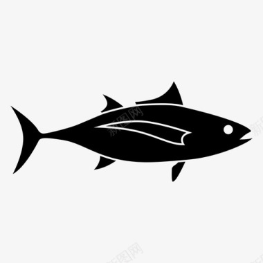 金枪鱼鱼钓鱼图标图标