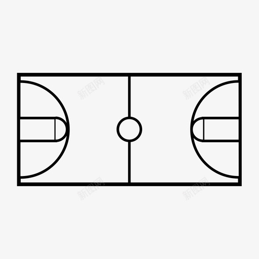 全场篮球图标svg_新图网 https://ixintu.com 全场 篮球