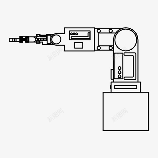 机械臂未来工业图标svg_新图网 https://ixintu.com 工业 未来 机械 机械手臂 机械臂 生产