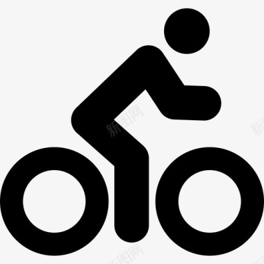 自行车手交通工具基本用户界面图标图标