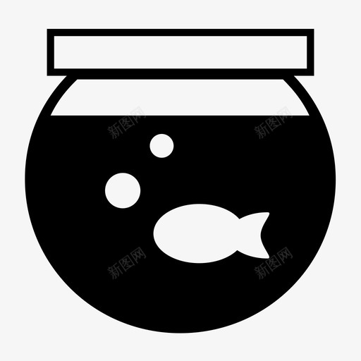 鱼缸水族馆宠物图标svg_新图网 https://ixintu.com 宠物 水族馆 鱼缸