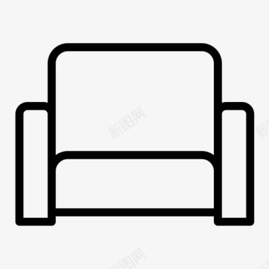 扶手椅沙发室内图标图标