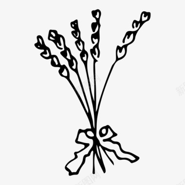 花束花植物图标图标