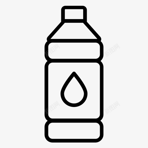 水瓶饮料宠物图标svg_新图网 https://ixintu.com 宠物 杂货店 水瓶 饮料