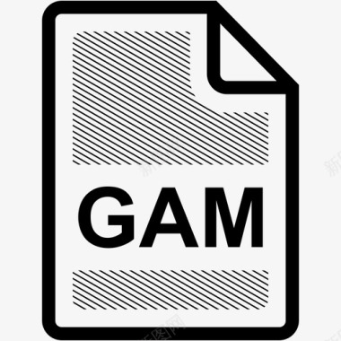 gam文件扩展名格式图标图标