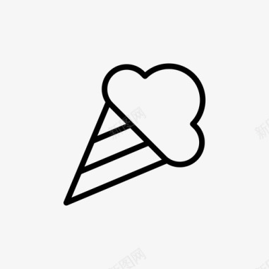 冰淇淋冰激凌甜点图标图标