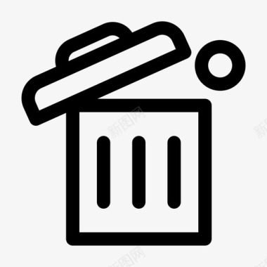 垃圾桶删除回收站图标图标
