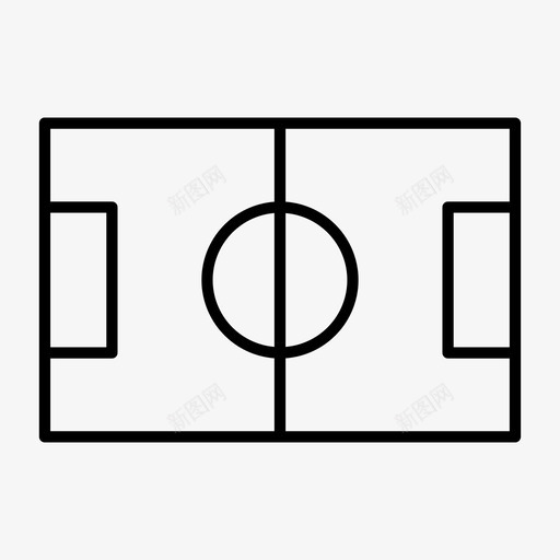 足球场球位置图标svg_新图网 https://ixintu.com 位置 球 足球场 运动