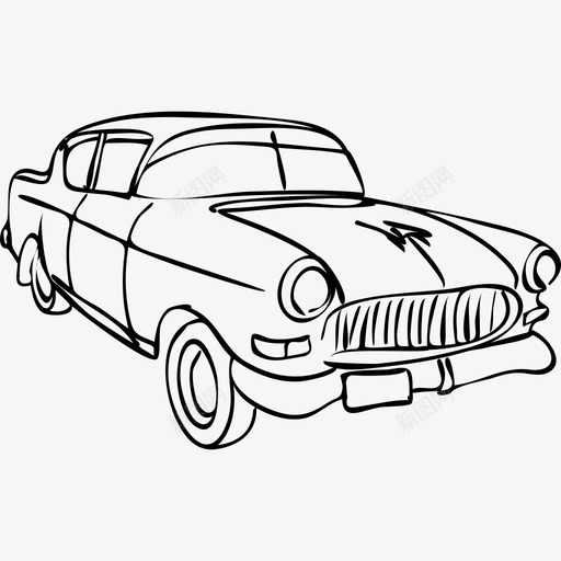 古巴的老爷车老旧的生锈的图标svg_新图网 https://ixintu.com 古巴的老爷车 生锈的 老旧的