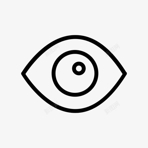 眼睛搜索视力图标svg_新图网 https://ixintu.com 在线应用 搜索 眼睛 视力 视觉 视野